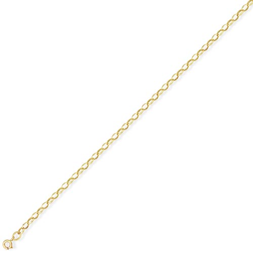 Gold Essentials 7.25 inch Heavy Oval Belcher Bracelet In 9 Carat Yellow Gold