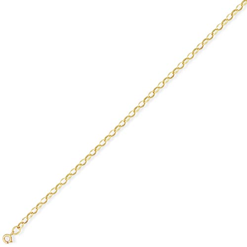 Gold Essentials 7.25 inch Heavy Oval Belcher Bracelet In 9 Carat Yellow Gold