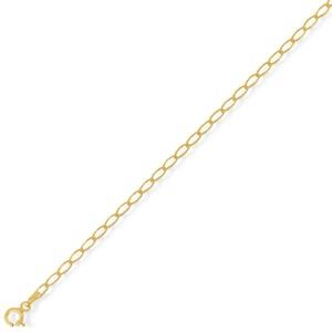7.25 inch Open Rada Curb Bracelet In 9 Carat Yellow Gold
