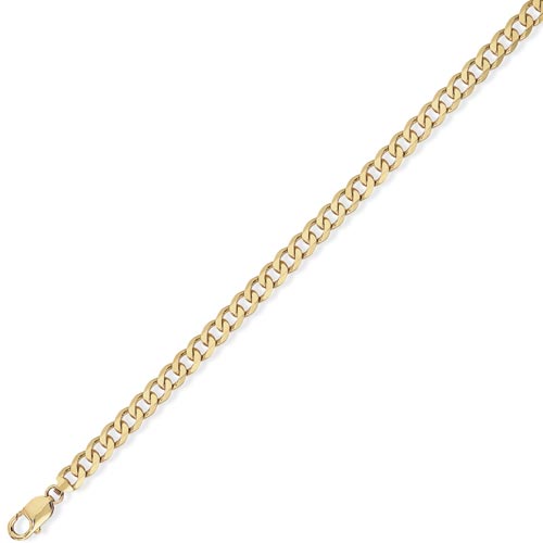 9 5 Inch. Gold Jewellery middot; 9.5 inch Curb