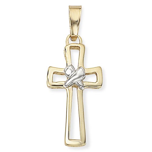 Cross Pendant In 9 Carat Yellow Gold