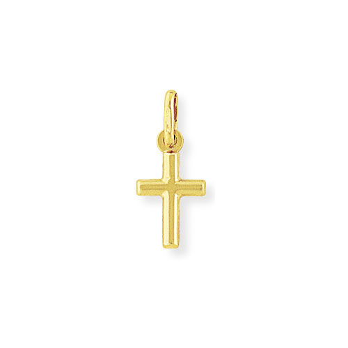 Gold Essentials St Christopher Square Pendant In 9 Carat Yellow Gold