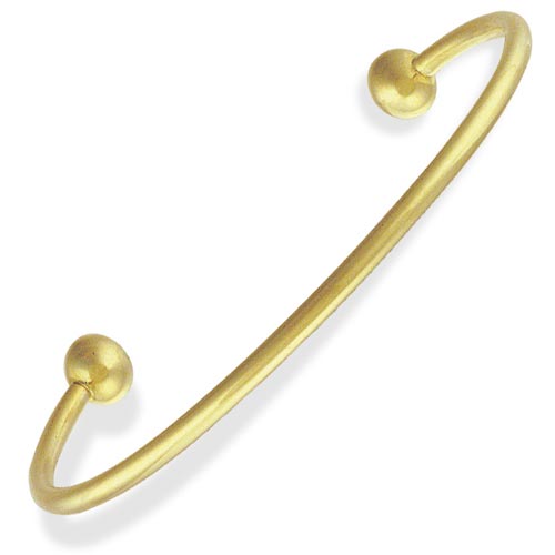 Solid Torque Bangle In 9 Carat Yellow Gold