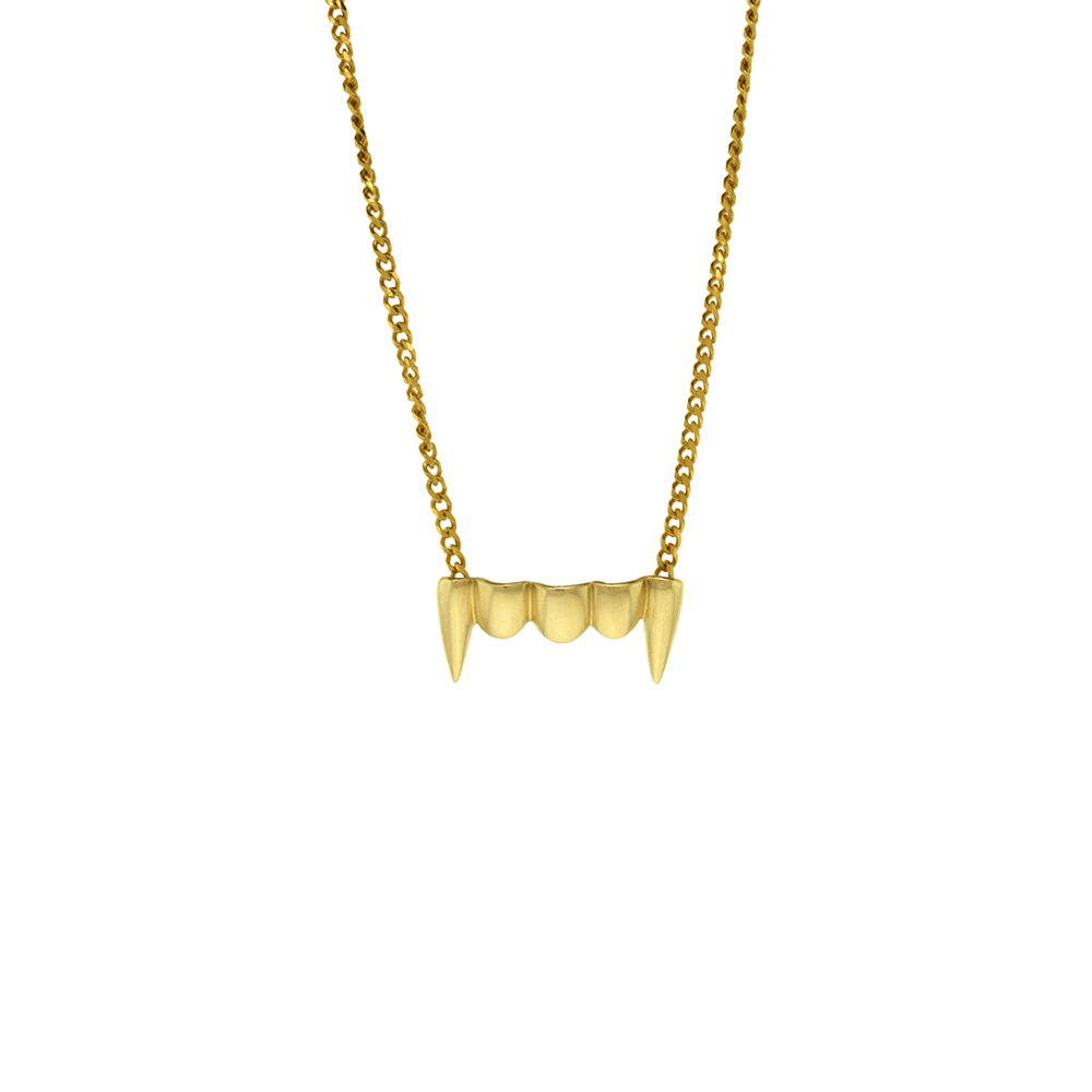 Gold Fang Necklace - Extended