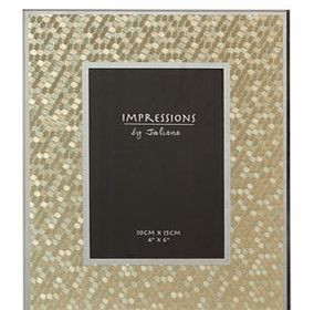 Gold Honeycomb Mosaic Effect 4 x 6 Photo Frame