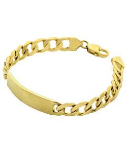 Plated Silver Gents ID Bracelet