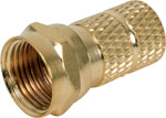 gold Plated Twist-On F Plugs ( RG59 F Plug Gold