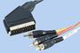 Gold Scart to 3 phono plug lead