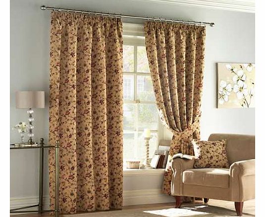 Gold Victoria Tapestry Standard Header Lined
