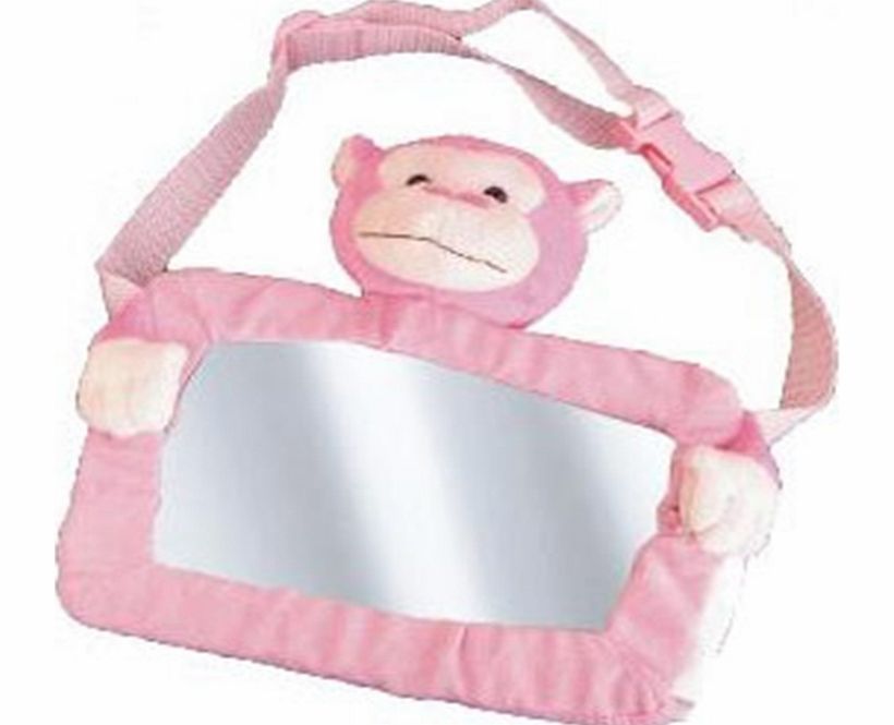 Goldbug Gold Bug Safe View Mirror Buddy Monkey Pink