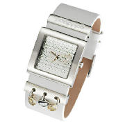 pink cuff strap watch