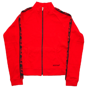 Sleeve Logo Zip Through Top