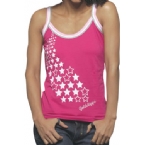Womens Charge 2 Star Print Racer Back Vest Pink