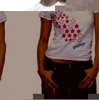 Golddigga Womens Kimberley Star Print T-Shirt White