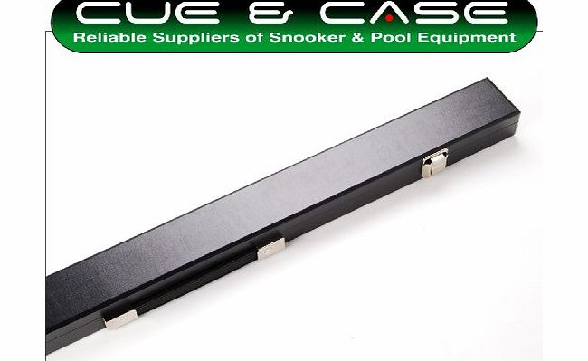 Golden 8 Ball Sturdy Black Hard 2pc Snooker Cue Case Red Interior
