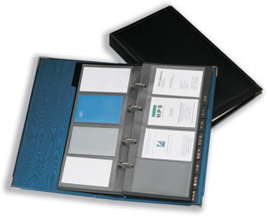 Goldline De Luxe Business Card Binder Stitched