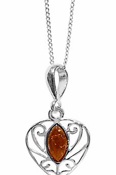 Goldmajor Amber Filigree Sterling Silver