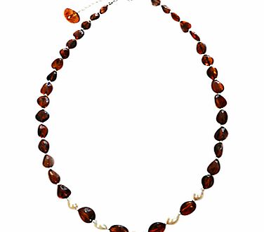 Goldmajor Pearl Collar Necklace, Amber