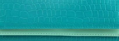 Goldream Fashion Ladies Alligator Grain Women Long Purse Wallet Purse Clutch Handbags,Blue