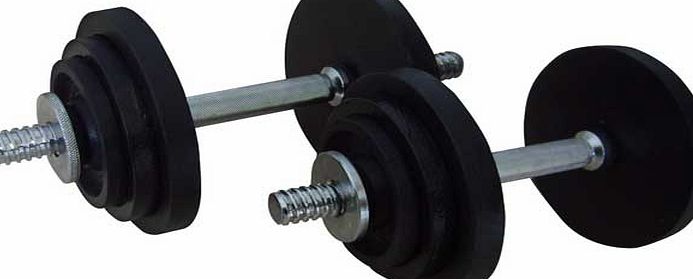 Gold`s Gym Cast Iron Dumbbell Set - 20Kg