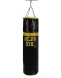 Golds Gym Punch Bag Leather - Black - 48 inch