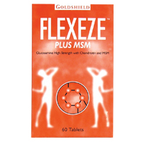 Goldshield Flexeze Glucosamine and Chondroitin Plus MSM 60 tablets