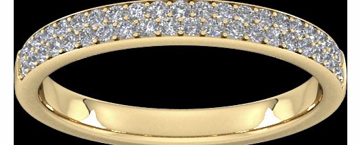 Goldsmiths 0.42 Carat Total Weight Brilliant Cut Double Row