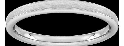 Goldsmiths 2.5mm Slight Court Extra Heavy matt centre with