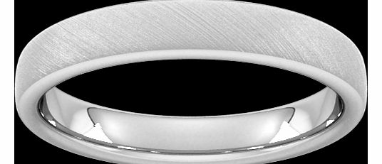 Goldsmiths 4mm Slight Court Heavy Diagonal Matt Finish