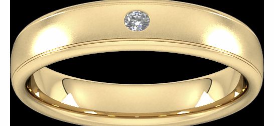 5mm Brilliant Cut Diamond Set Wedding Ring in 9