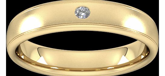 Goldsmiths 5mm Brilliant Cut Diamond Set Wedding Ring in