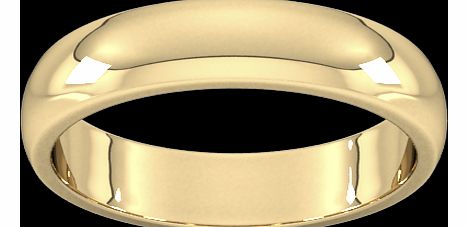 Goldsmiths 5mm D Shape Heavy Wedding Ring In 9 Carat