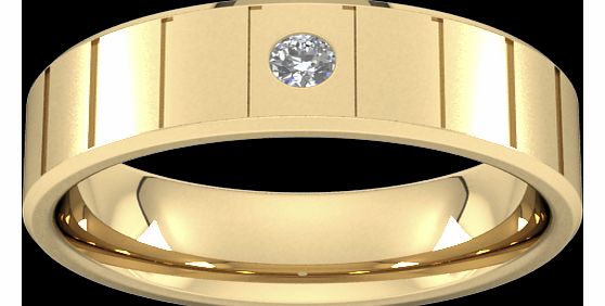 Goldsmiths 6mm Brilliant Cut Diamond Set with Vertical