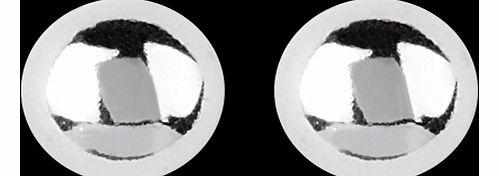 6mm Silver Ball Stud Earrings