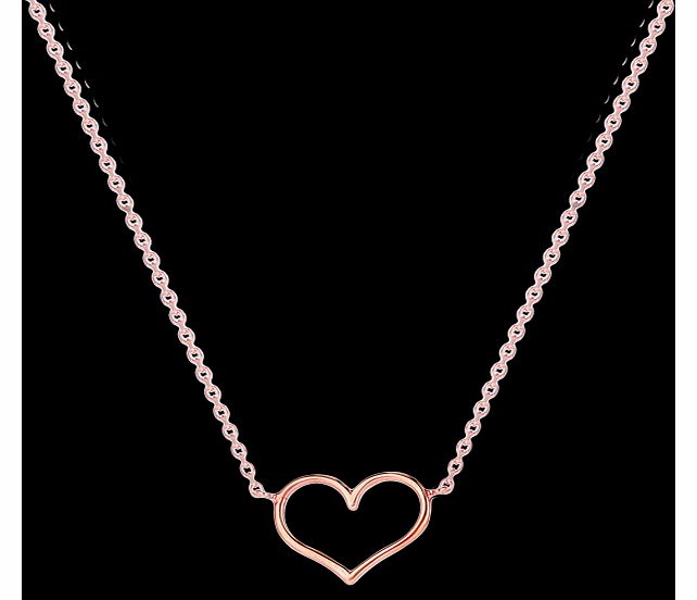9 Carat Rose Gold Heart Pendant