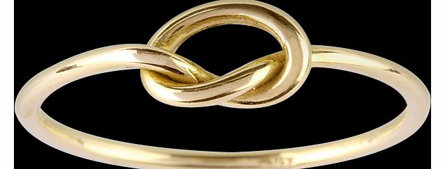 Goldsmiths 9 Carat Yellow Gold Knot Ring - Ring Size L