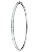 Goldsmiths 9ct Gold 0.80ct Diamond Set Bangle