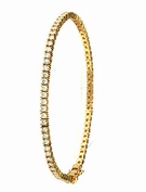 Goldsmiths 9ct Gold 1.75ct Diamond Bracelet