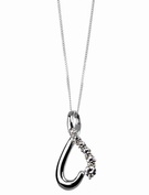 9ct Gold and Cubic Zirconia Pendant