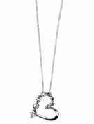 9ct Gold Cubic Zirconia Heart Pendant