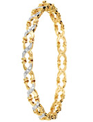 Goldsmiths 9ct Gold Diamond Tennis Bracelet