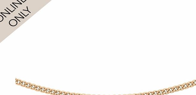 Goldsmiths 9ct Rose Gold 18-20 Inch Curb Chain