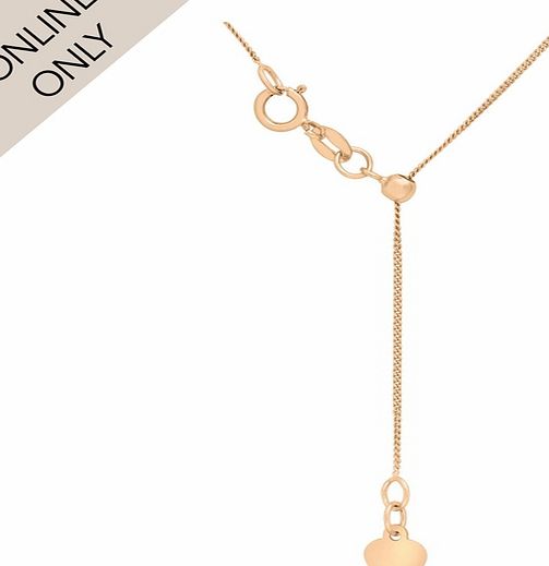 Goldsmiths 9ct Rose Gold 22 Inch Curb Chain