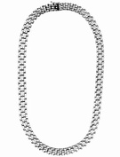 Goldsmiths 9ct white gold panther necklet