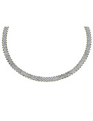 Goldsmiths 9ct yellow & white gold panther necklet