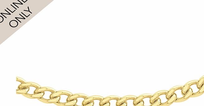 Goldsmiths 9ct Yellow Gold 16 Inch Curb Chain