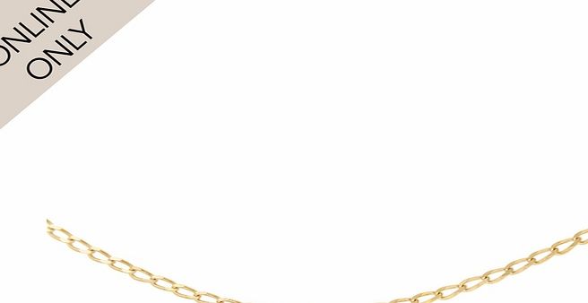 Goldsmiths 9ct Yellow Gold 16 Inch Open Curb Chain