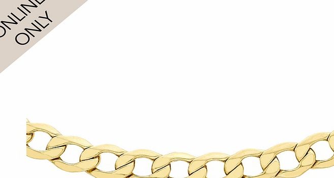 Goldsmiths 9ct Yellow Gold 18 Inch Curb Chain