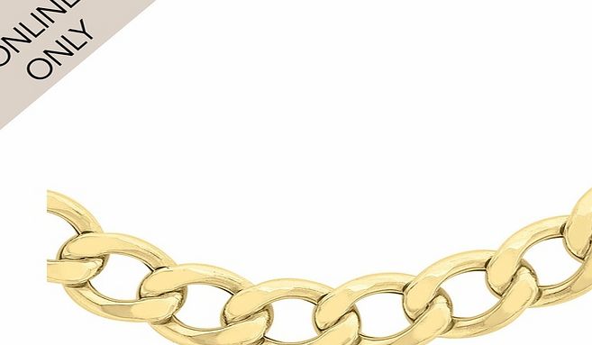 Goldsmiths 9ct Yellow Gold 18 Inch Large Curb Chain