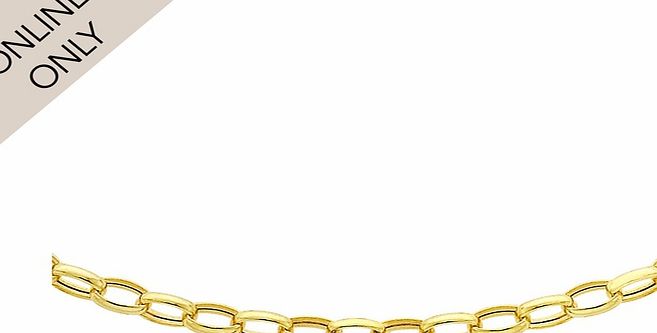 Goldsmiths 9ct Yellow Gold 18 Inch Oval Belcher Chain